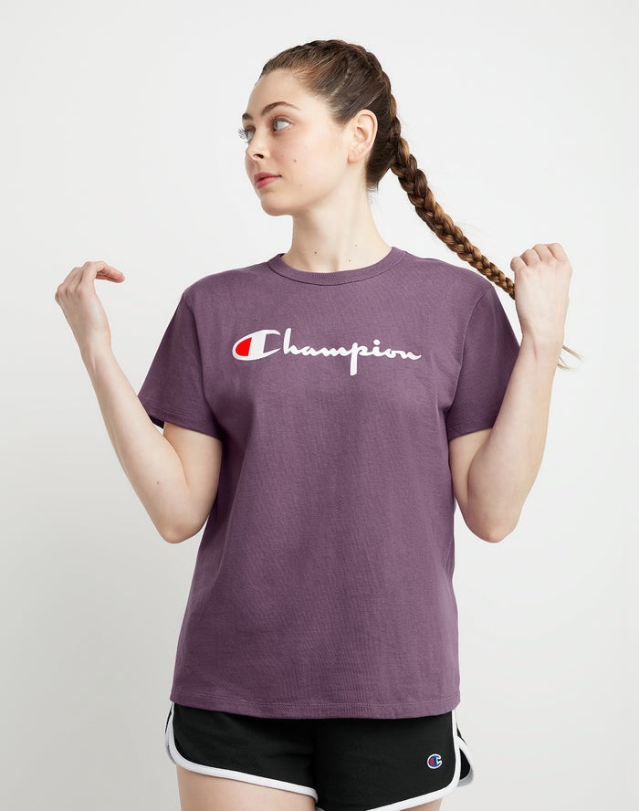 Camiseta Champion Mujer - Heritage ( Moradas ) 2083164-JS